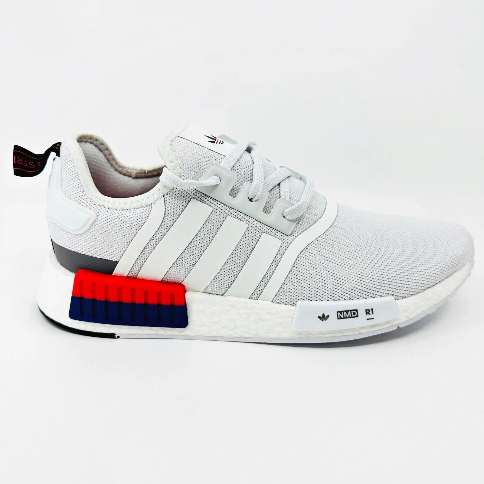 Adidas Originals NMD R1 Cloud White Bright Red Mens Running Shoes IF8028