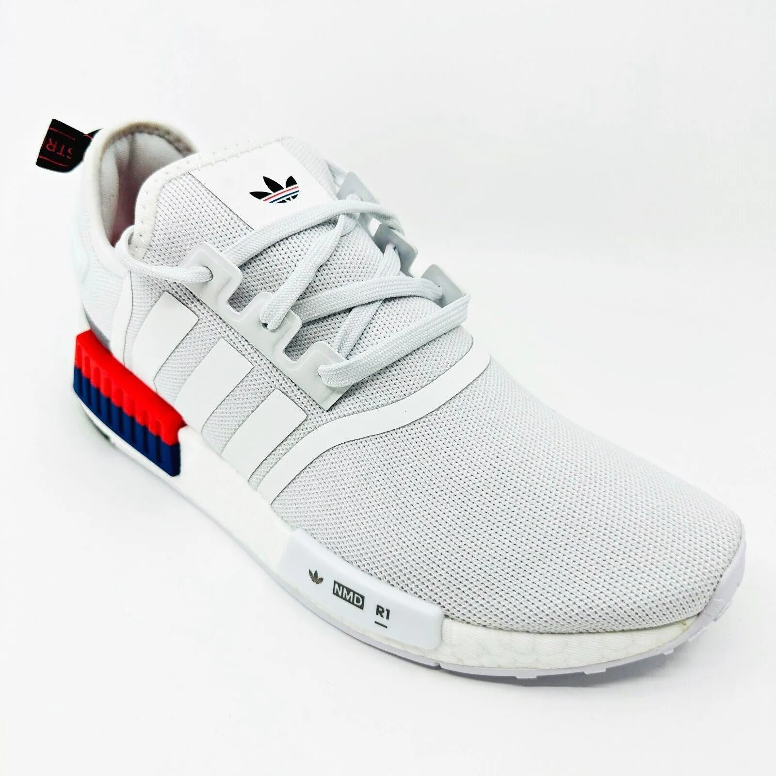 Adidas Originals NMD R1 Cloud White Bright Red Mens Running Shoes IF8028