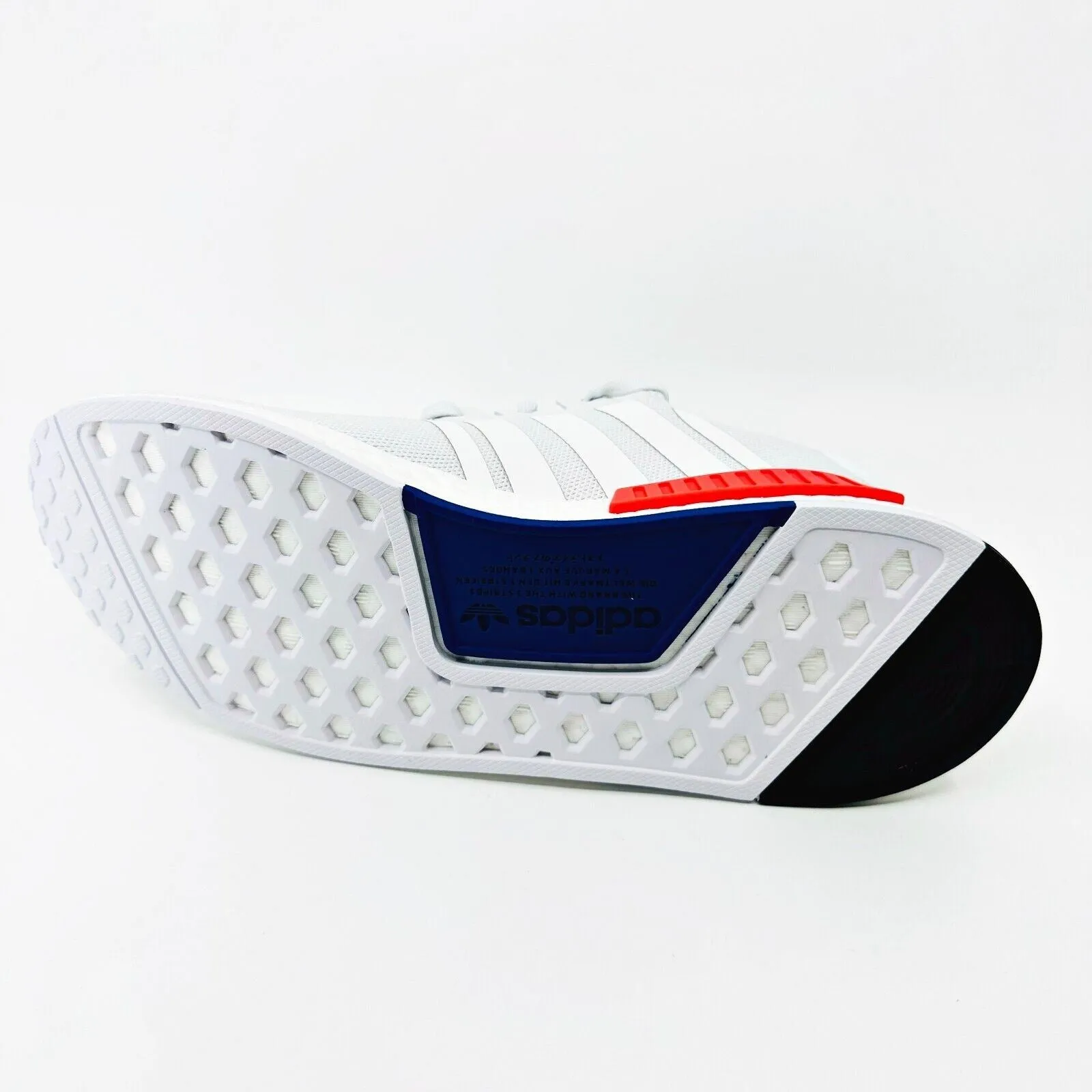 Adidas Originals NMD R1 Cloud White Bright Red Mens Running Shoes IF8028