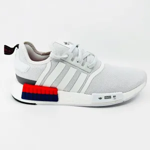 Adidas Originals NMD R1 Cloud White Bright Red Mens Running Shoes IF8028