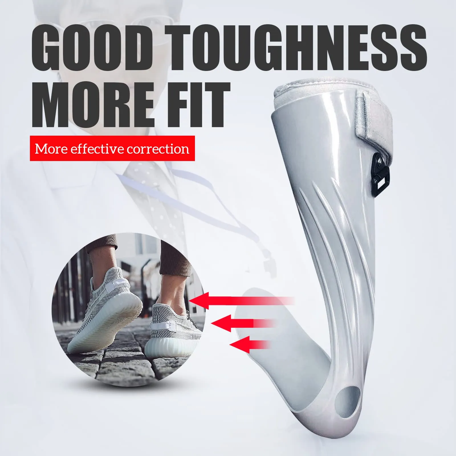 Afo Foot Drop Brace Splint Ankle Foot Orthosis Walking with Shoes or Sleeping for Stroke Hemiplegia（Medium-Left）… Medium-Left