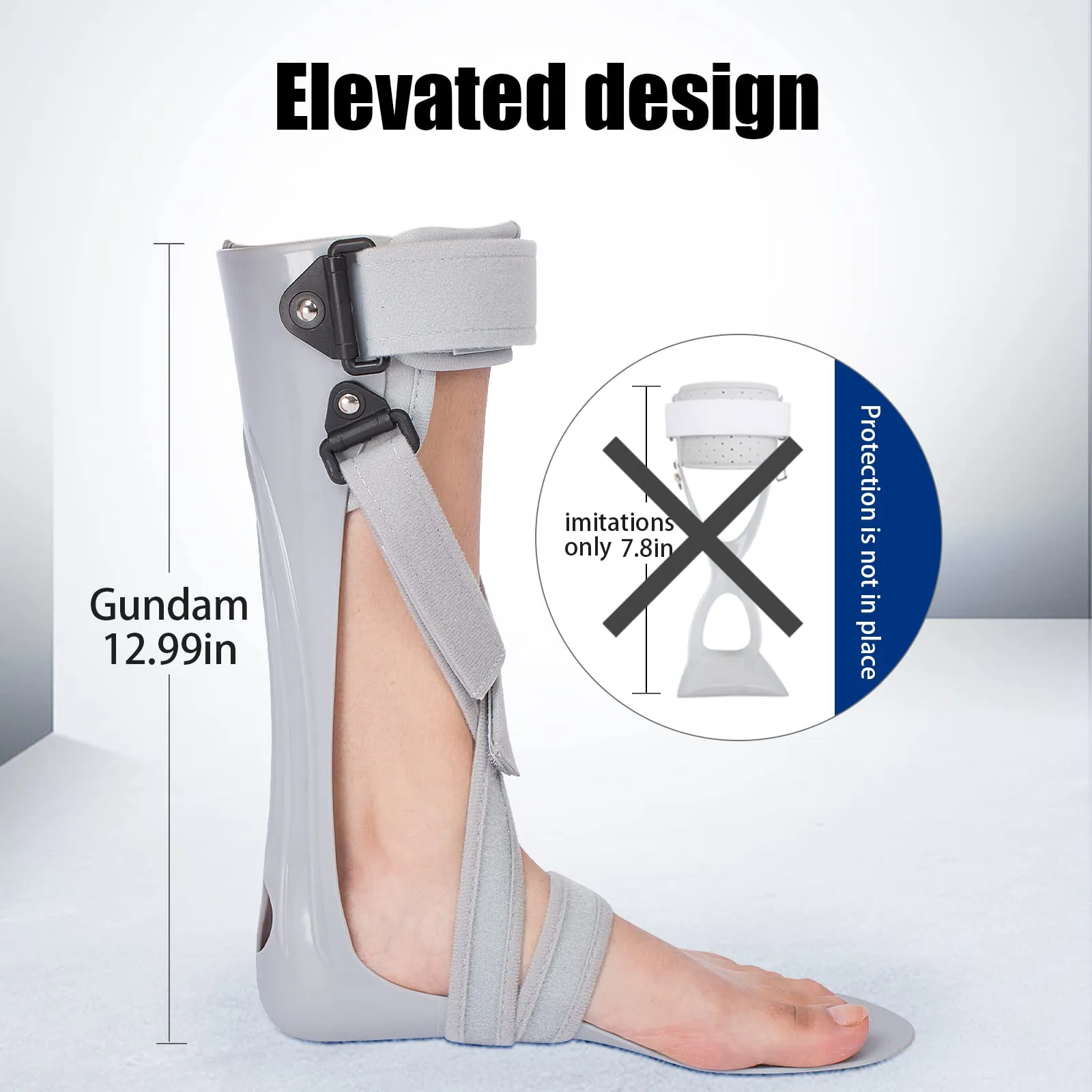 Afo Foot Drop Brace Splint Ankle Foot Orthosis Walking with Shoes or Sleeping for Stroke Hemiplegia（Medium-Left）… Medium-Left