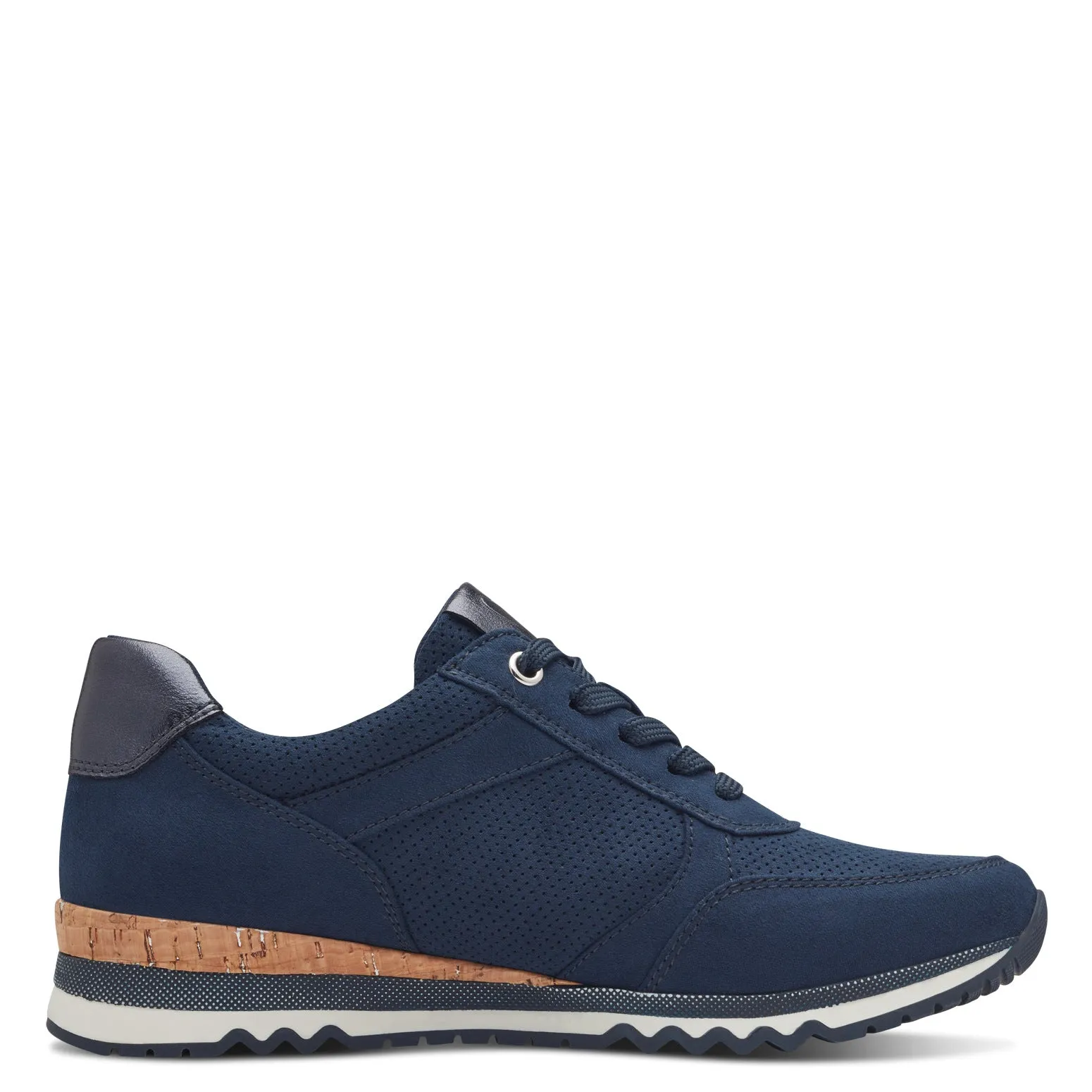 Amelia Cork Trim  Trainer - Navy