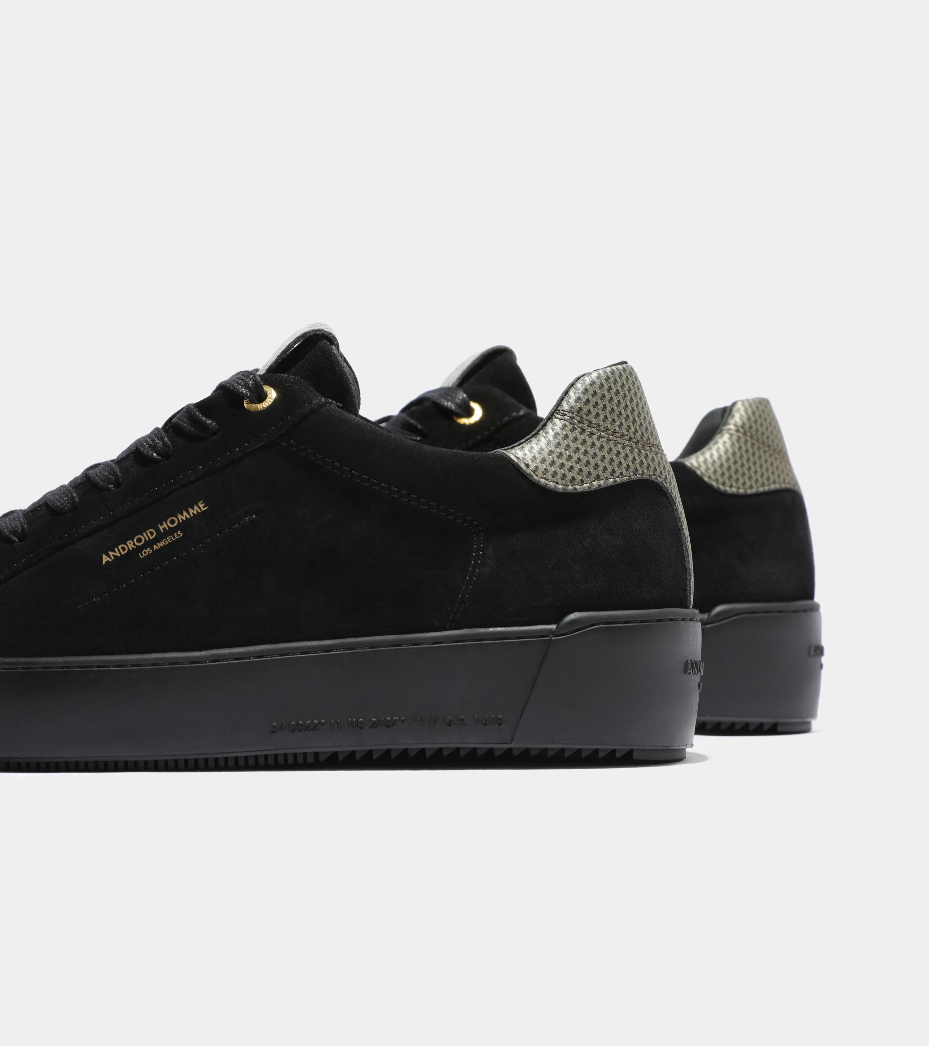 Android Homme Zuma Black Suede Gold Carbon Fibre AHP231-66
