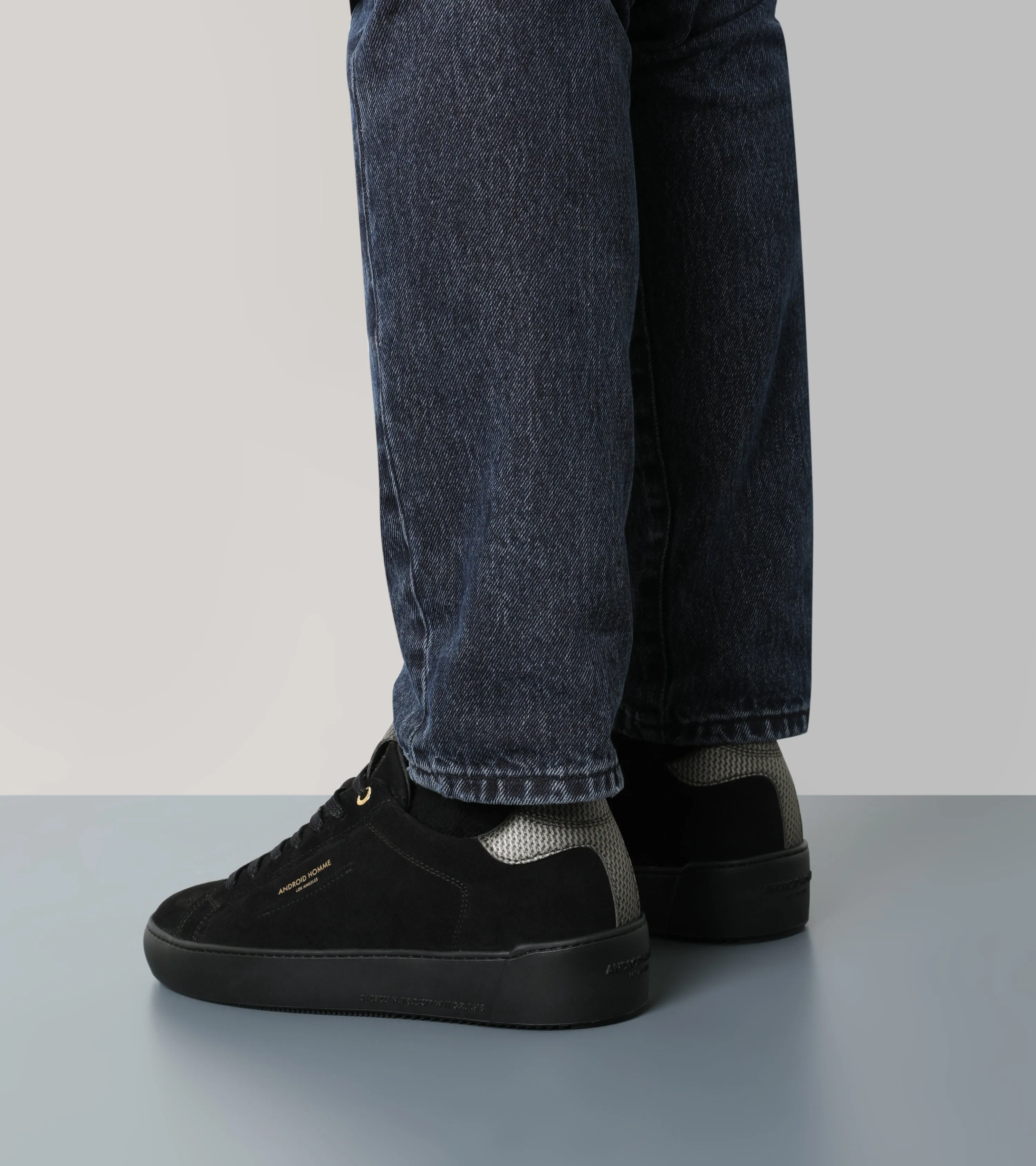 Android Homme Zuma Black Suede Gold Carbon Fibre AHP231-66