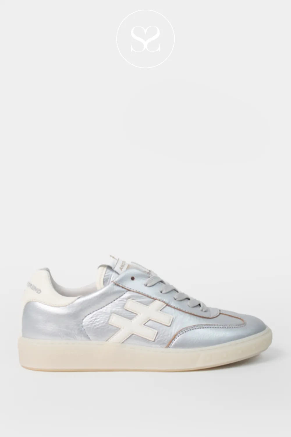 ANOTHER TREND A038 SILVER TRAINERS