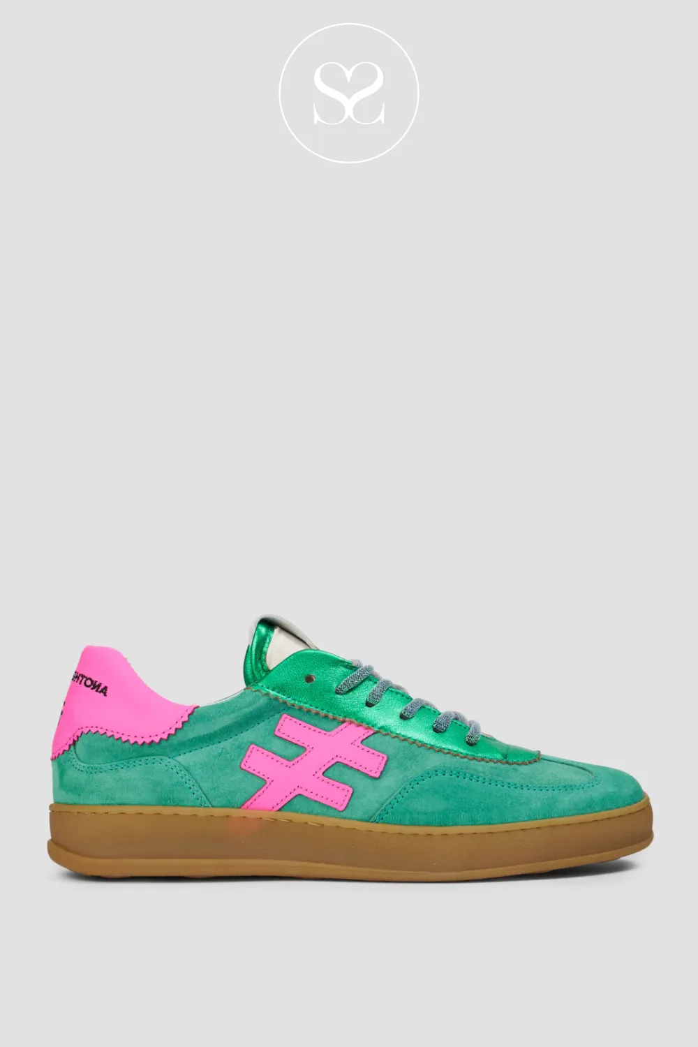 ANOTHER TREND ICONIC A0321162 GREEN TRAINERS