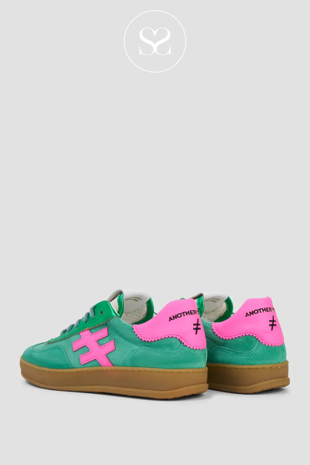 ANOTHER TREND ICONIC A0321162 GREEN TRAINERS