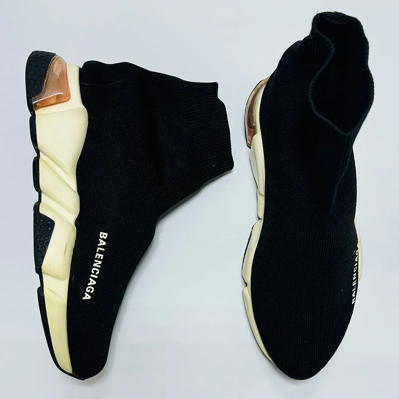 Balenciaga Women's Speed Trainer High Top Black Shoes