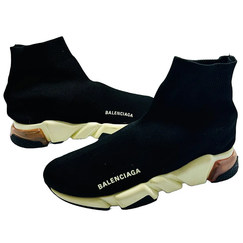 Balenciaga Women's Speed Trainer High Top Black Shoes