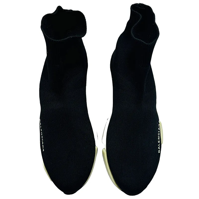 Balenciaga Women's Speed Trainer High Top Black Shoes