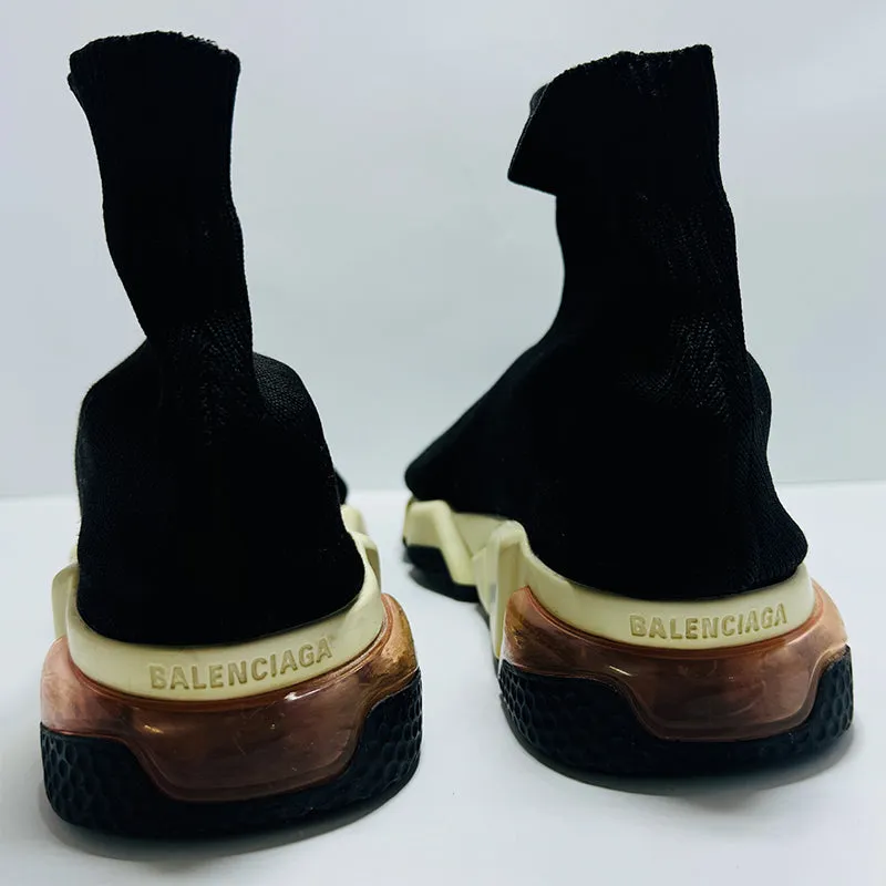 Balenciaga Women's Speed Trainer High Top Black Shoes