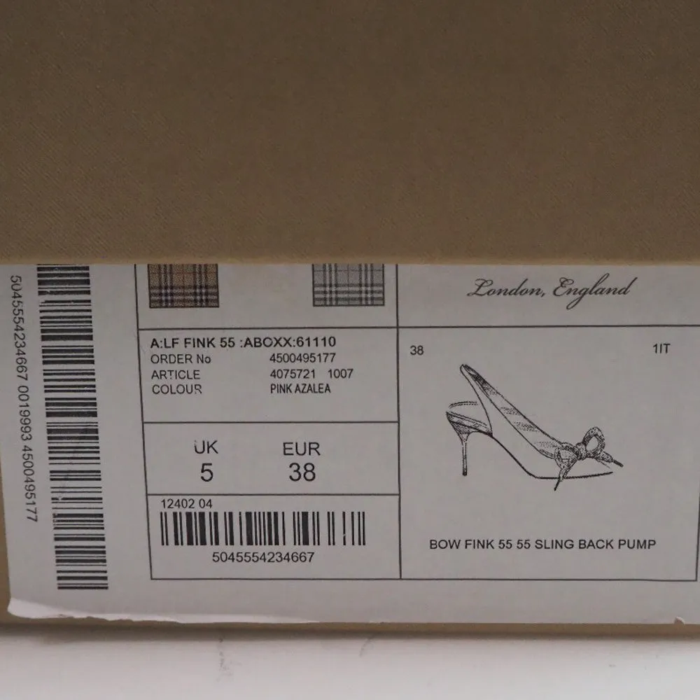Burberry Patent Leather BOW FINK 55 Shoes