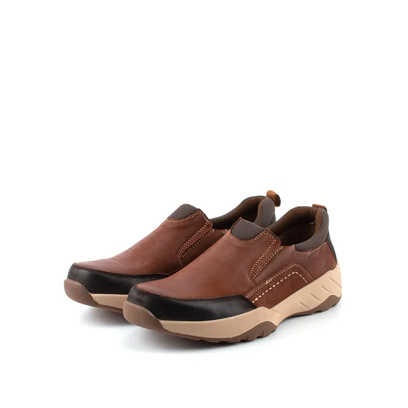 camel active Leather Slip On Shoes Men Brown VALON 852369-RS1-3