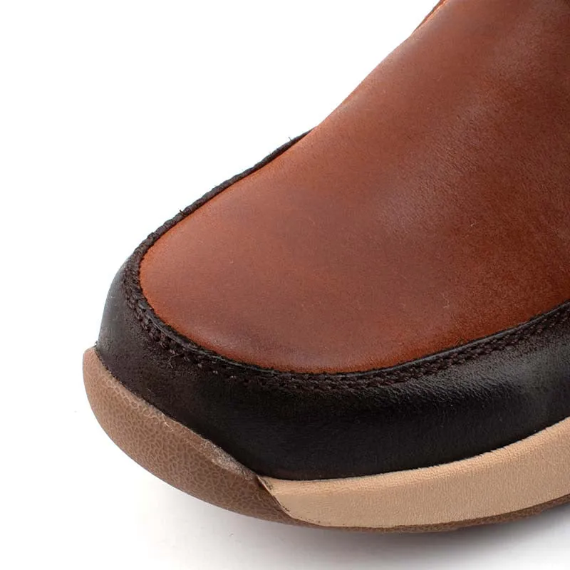 camel active Leather Slip On Shoes Men Brown VALON 852369-RS1-3