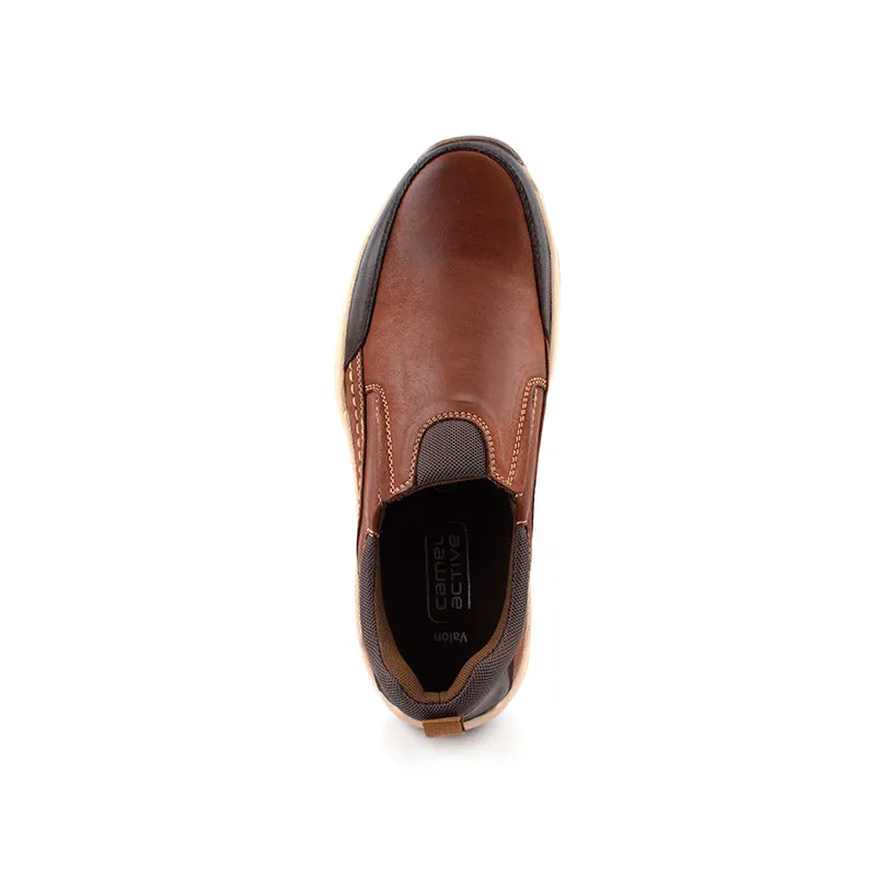 camel active Leather Slip On Shoes Men Brown VALON 852369-RS1-3