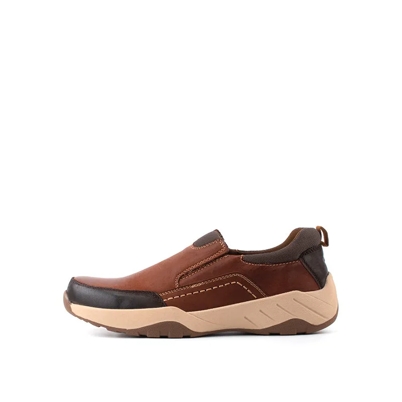 camel active Leather Slip On Shoes Men Brown VALON 852369-RS1-3