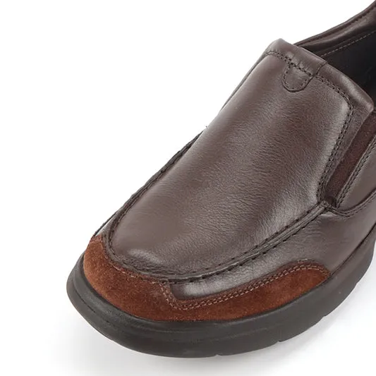 camel active  Leather Slip On Shoes Men Dark Coffee PEDRIX-852508-TE1-35