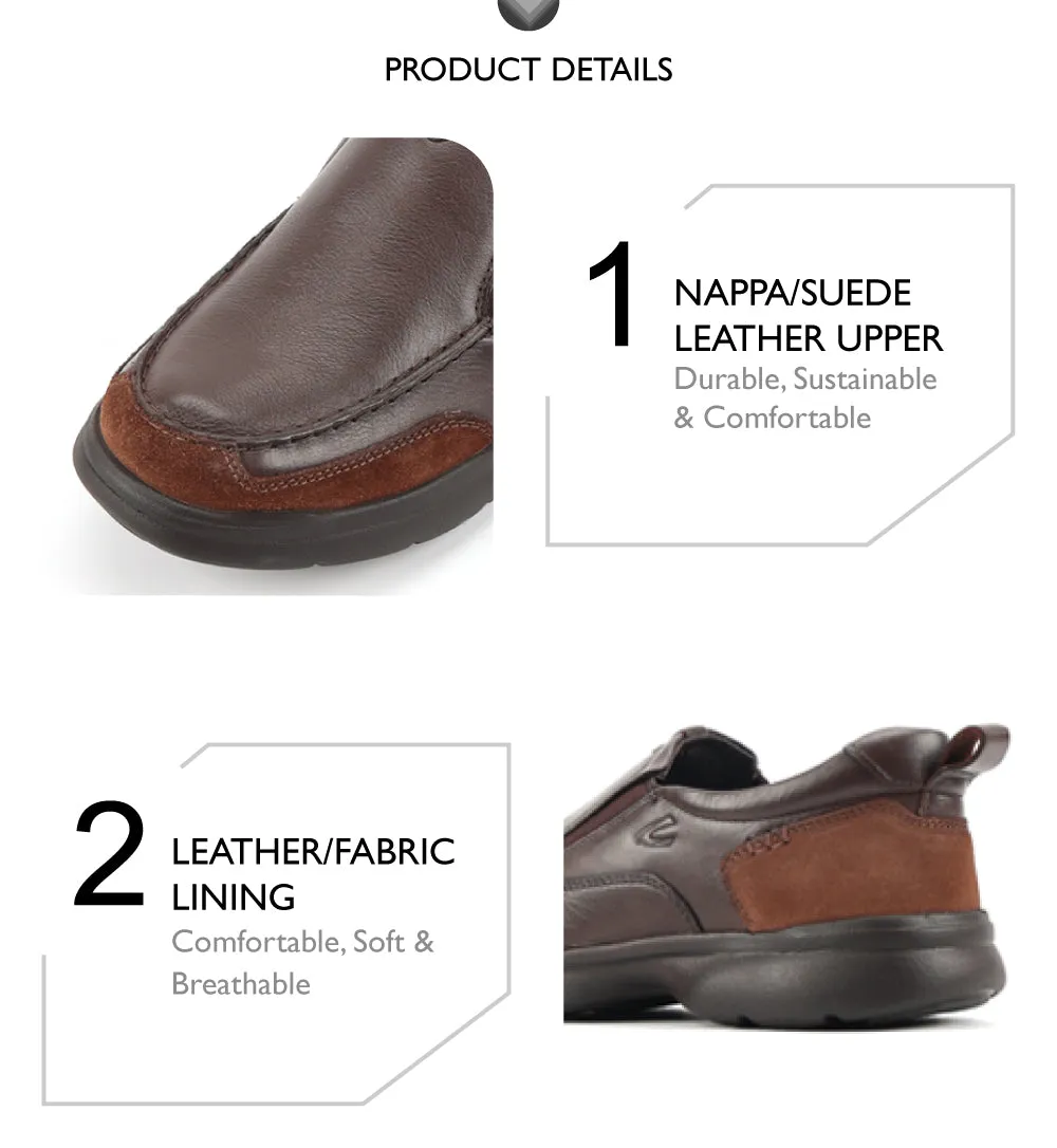 camel active  Leather Slip On Shoes Men Dark Coffee PEDRIX-852508-TE1-35
