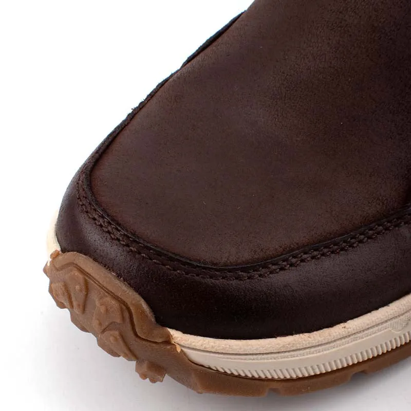camel active Slip On Shoes With Stitch Detail Men Coffee EDSON 852324-SO1-33
