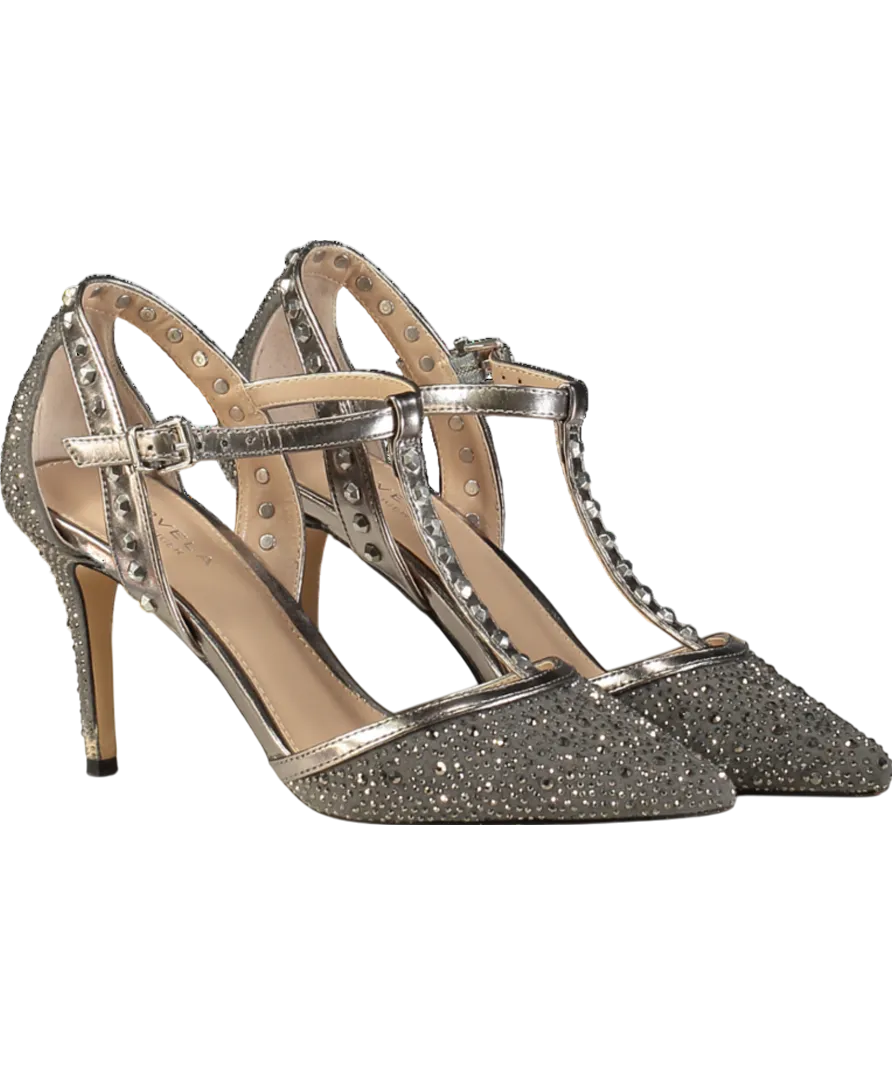 Carvela Grey Kankan Jewel Court Shoes UK 6 EU 39 👠