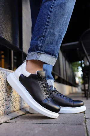 CH256 Men's Unisex Black-White Casual Sneaker Sports Shoes