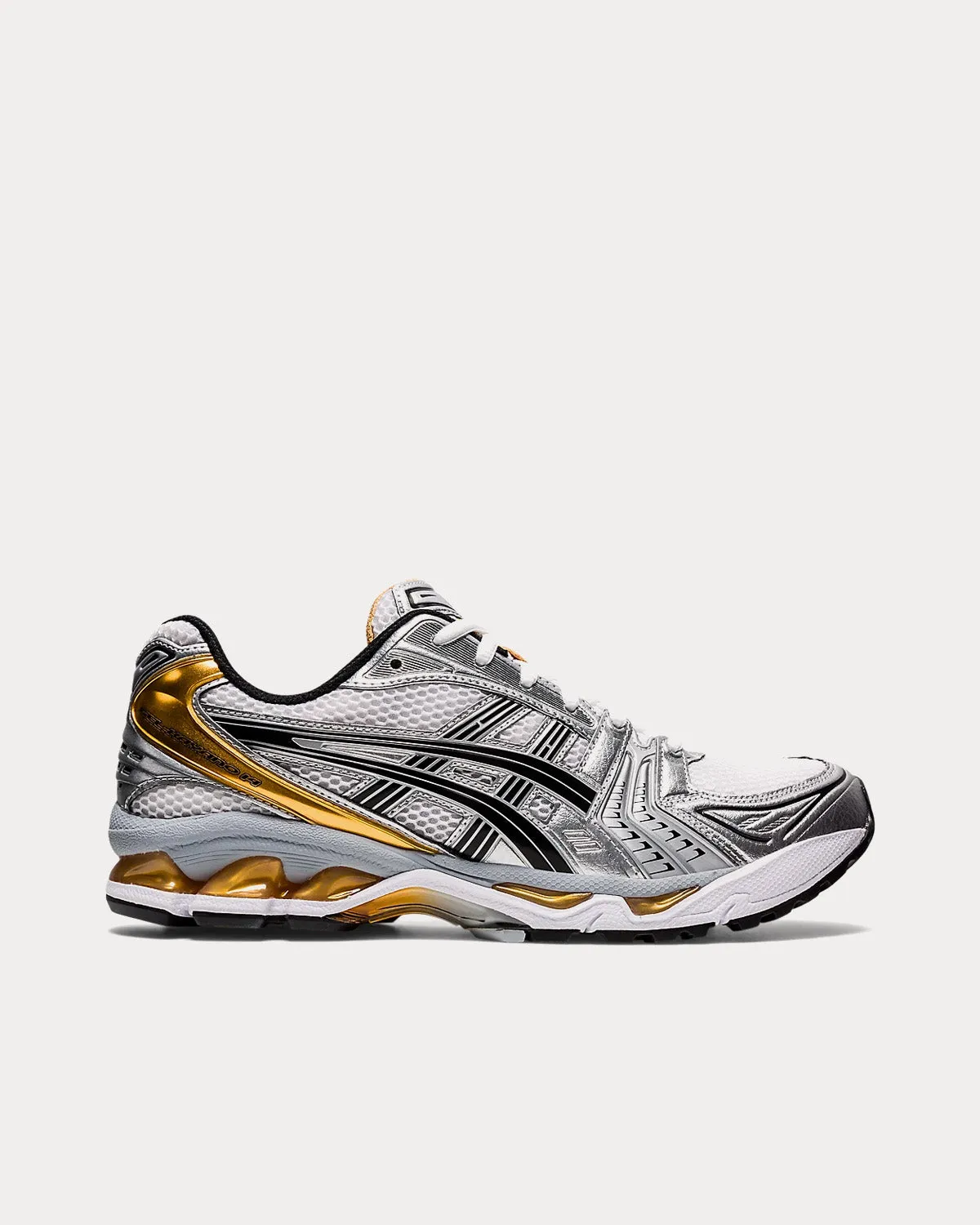 GEL-KAYANO 14 White / Pure Gold Running Shoes