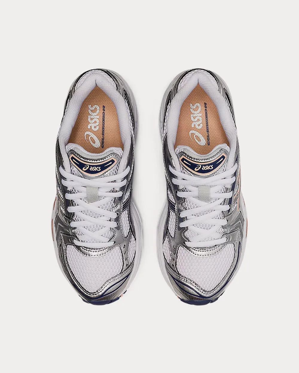 GEL-KAYANO 14 White / Thunder Blue Running Shoes