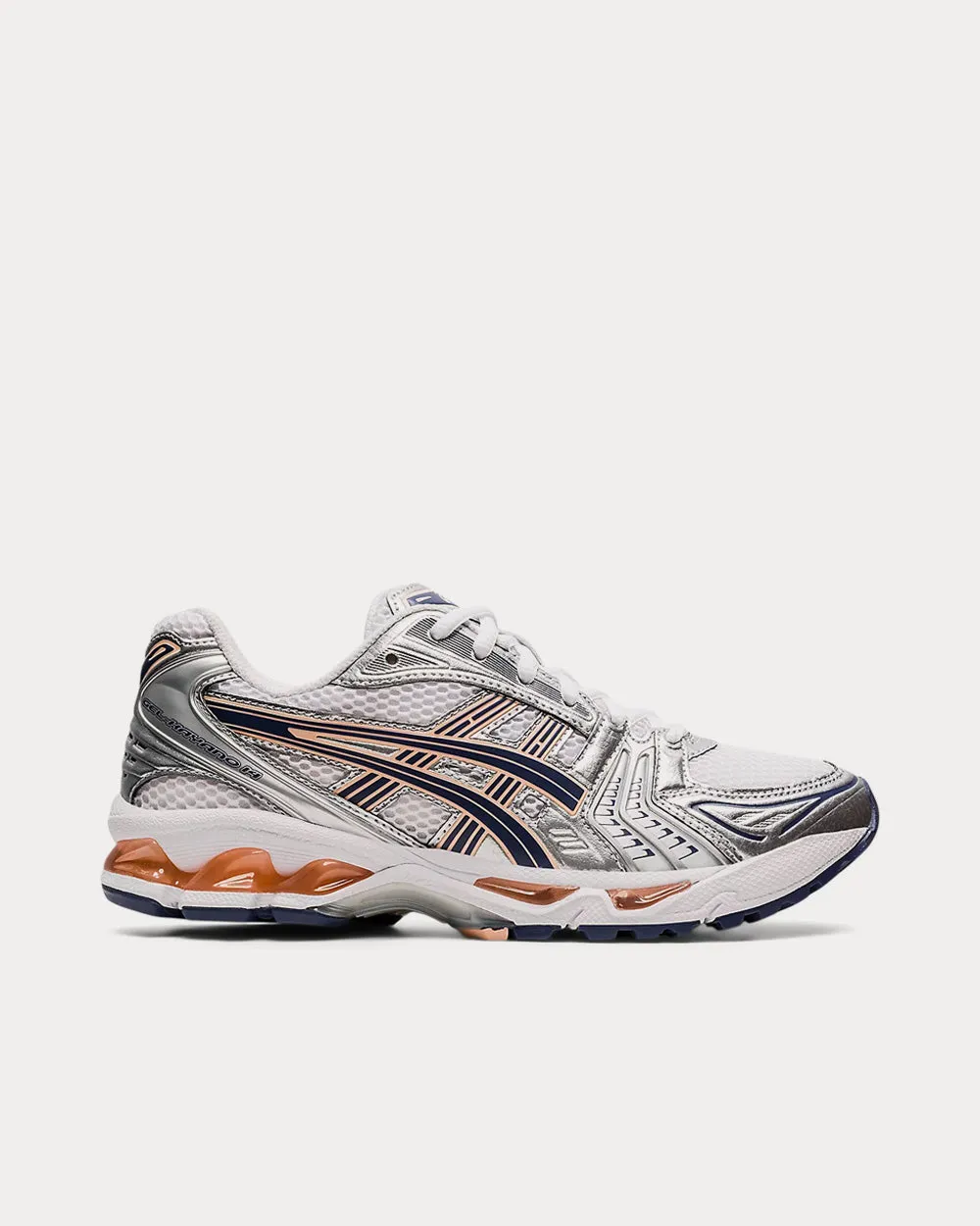 GEL-KAYANO 14 White / Thunder Blue Running Shoes