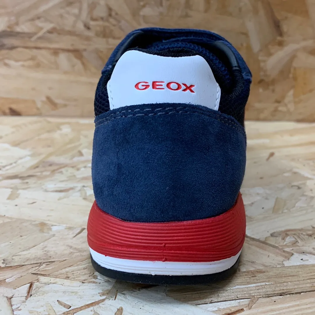 Geox Kids J Alben B A Trainers - Navy / Red