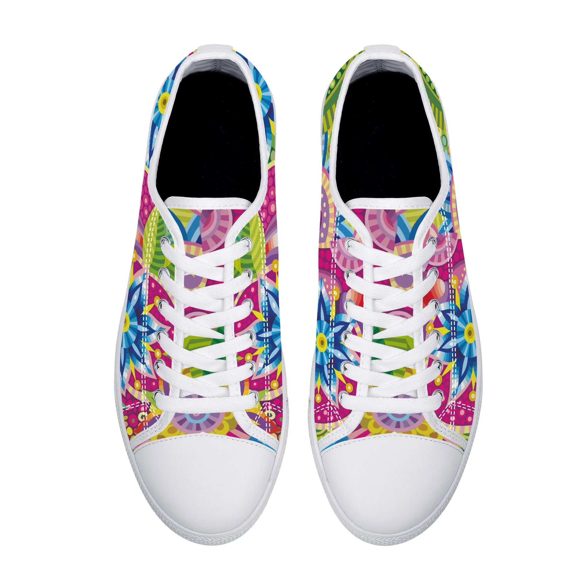 Hippie Summer Floral Canvas Sneakers