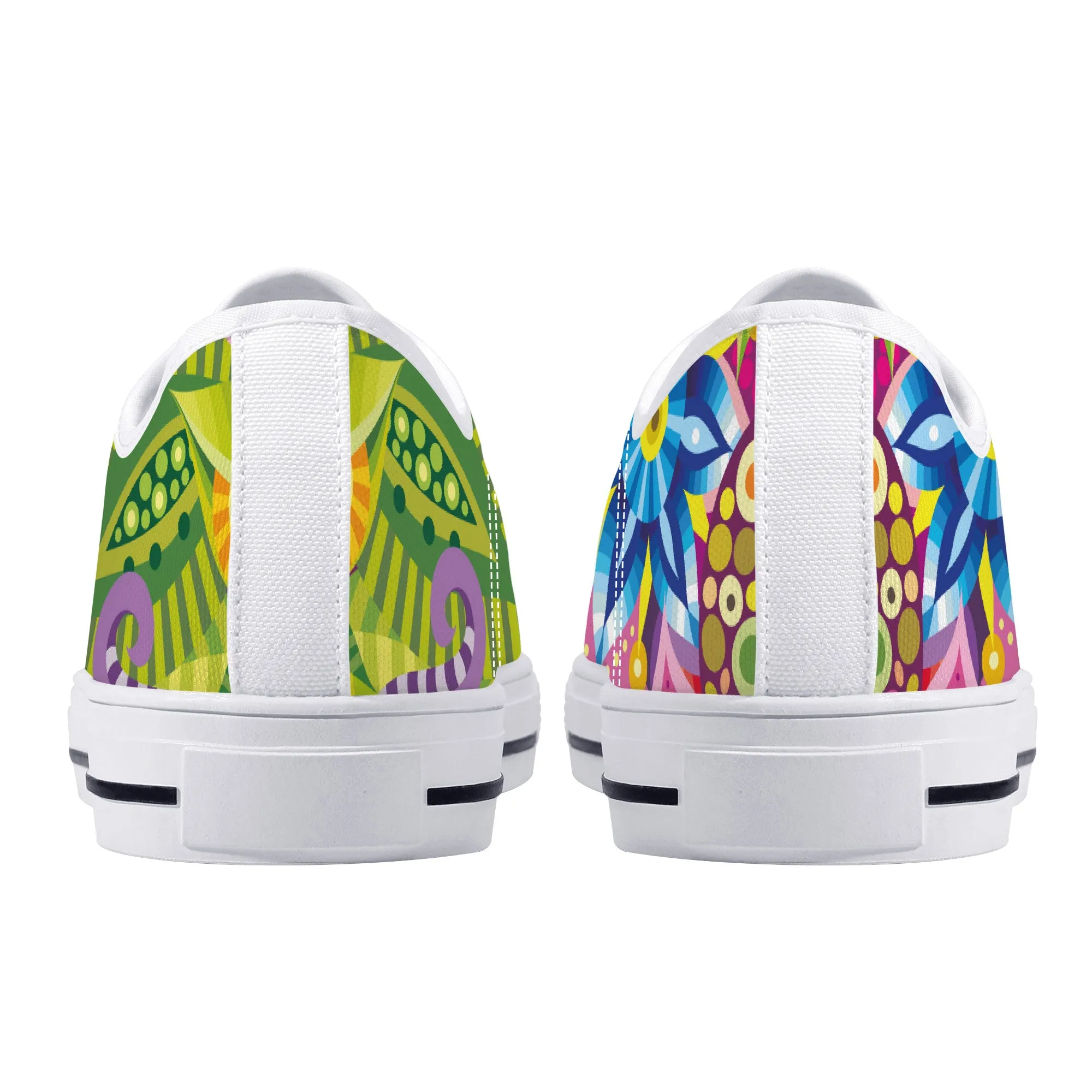 Hippie Summer Floral Canvas Sneakers