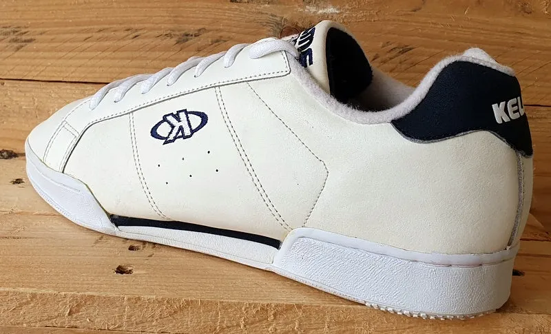 Kelme Roadstar Low Leather Trainers UK8.5/US9.5/EU43 62000 White/Blue