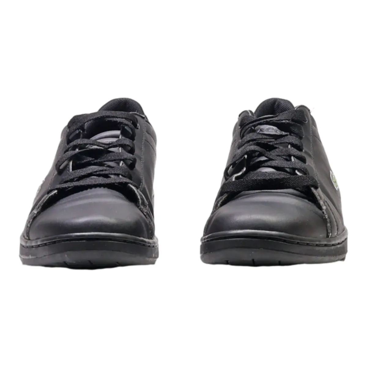 LACOSTE Sneaker Trainers Black Leather Mens UK 5