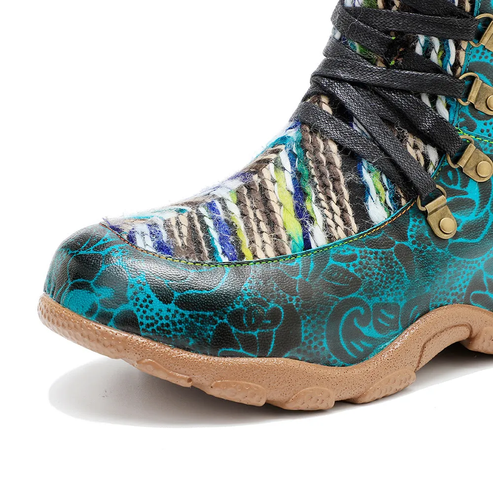 Leather Handmade Comfortable Casual Walking Boots