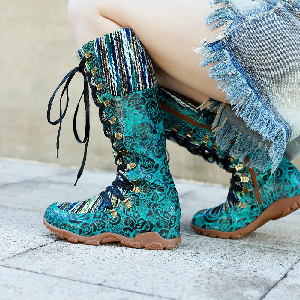 Leather Handmade Comfortable Casual Walking Boots