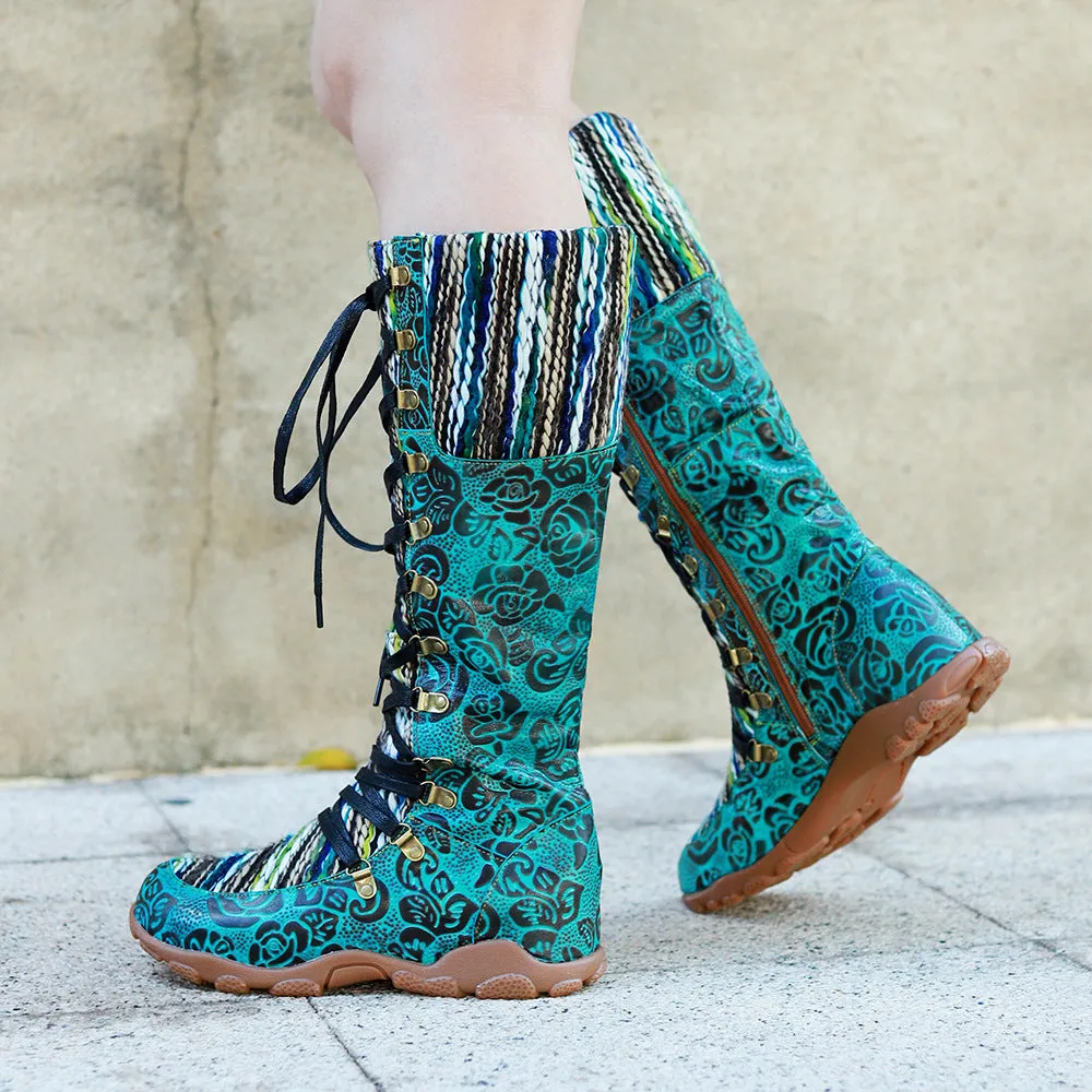 Leather Handmade Comfortable Casual Walking Boots