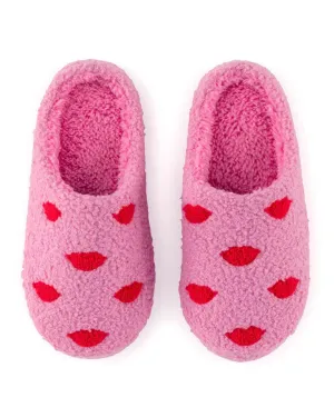 Lips Slippers - Pink/Red