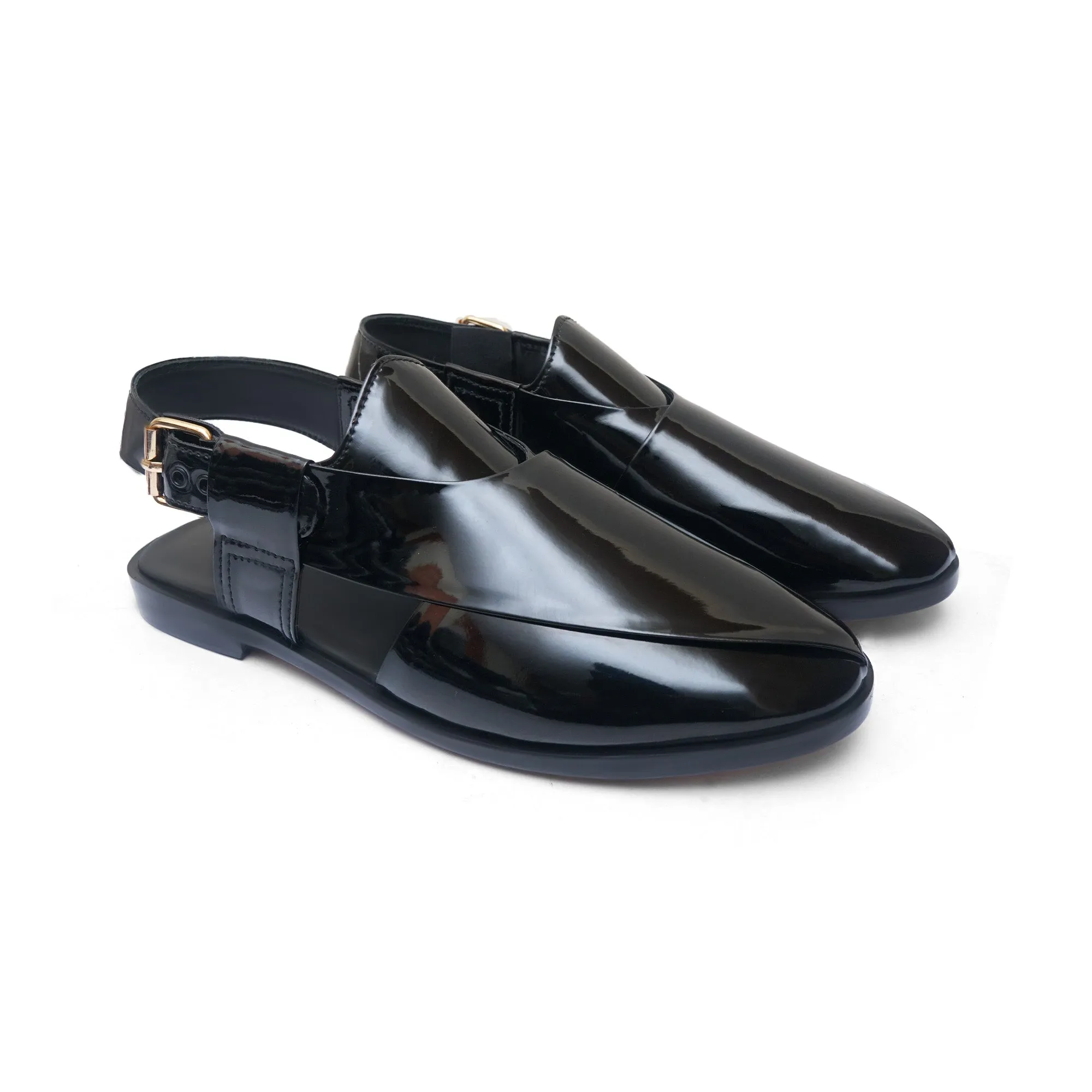 LS Pure Leather Handmade Glossy Peshawari Chappal LS-865