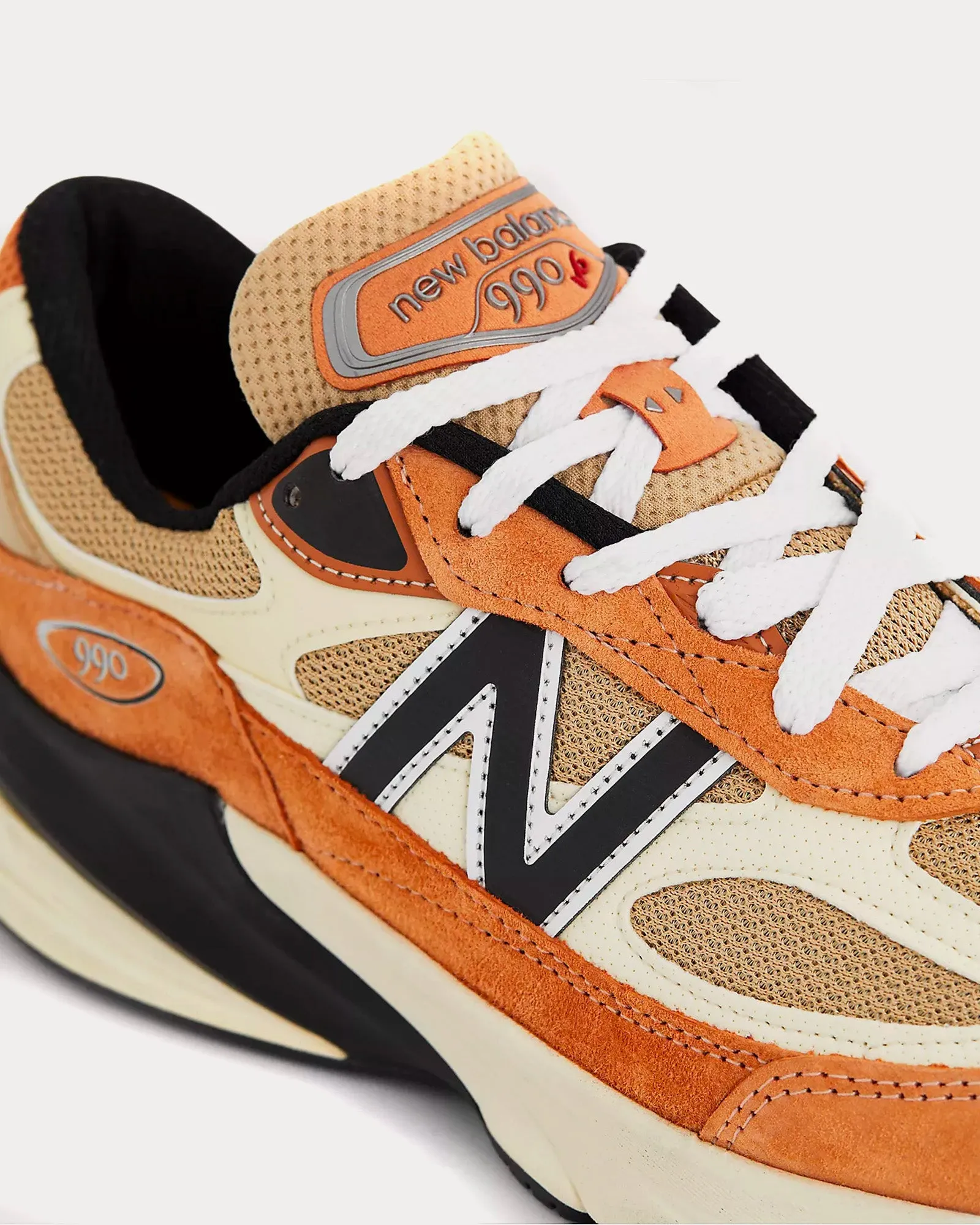 Made in USA 990v6 Sepia / Orange Low Top Sneakers