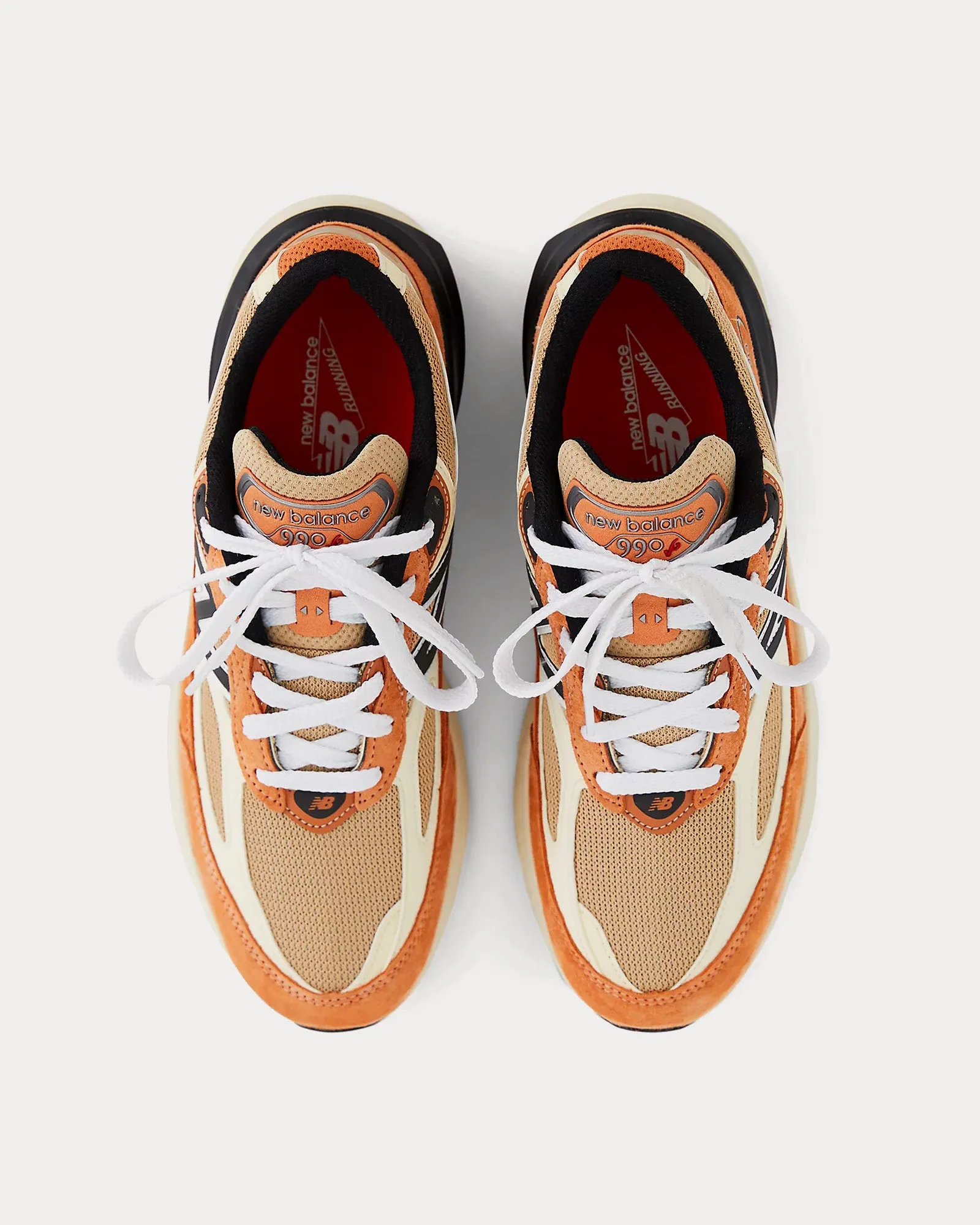 Made in USA 990v6 Sepia / Orange Low Top Sneakers