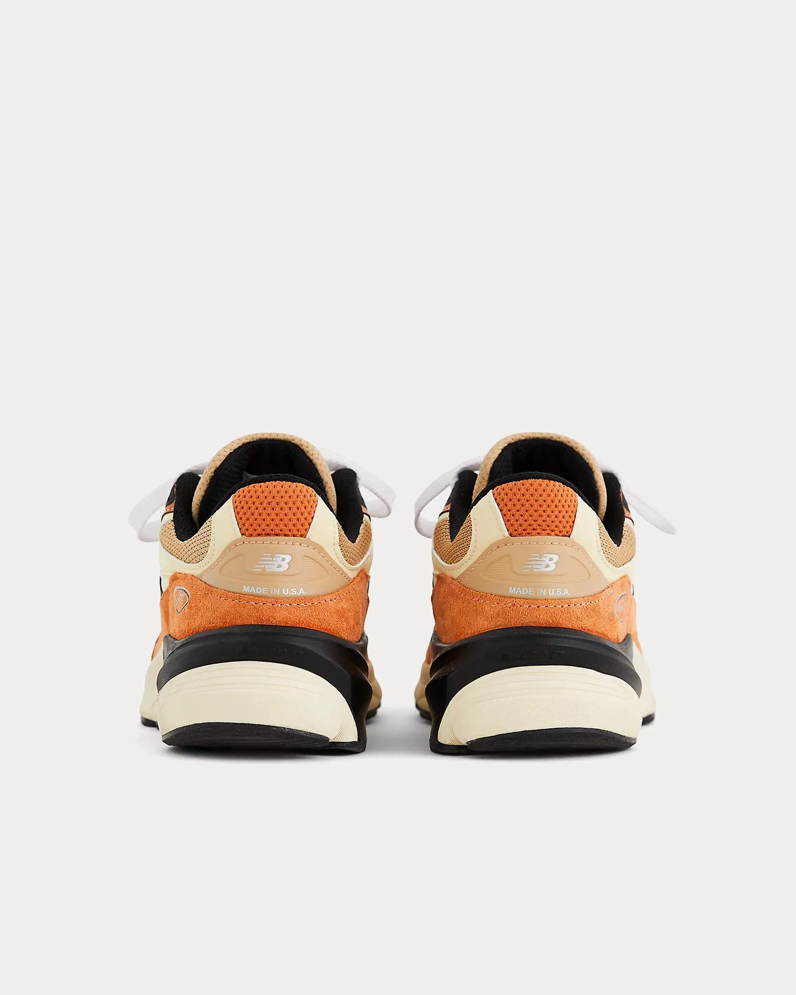 Made in USA 990v6 Sepia / Orange Low Top Sneakers