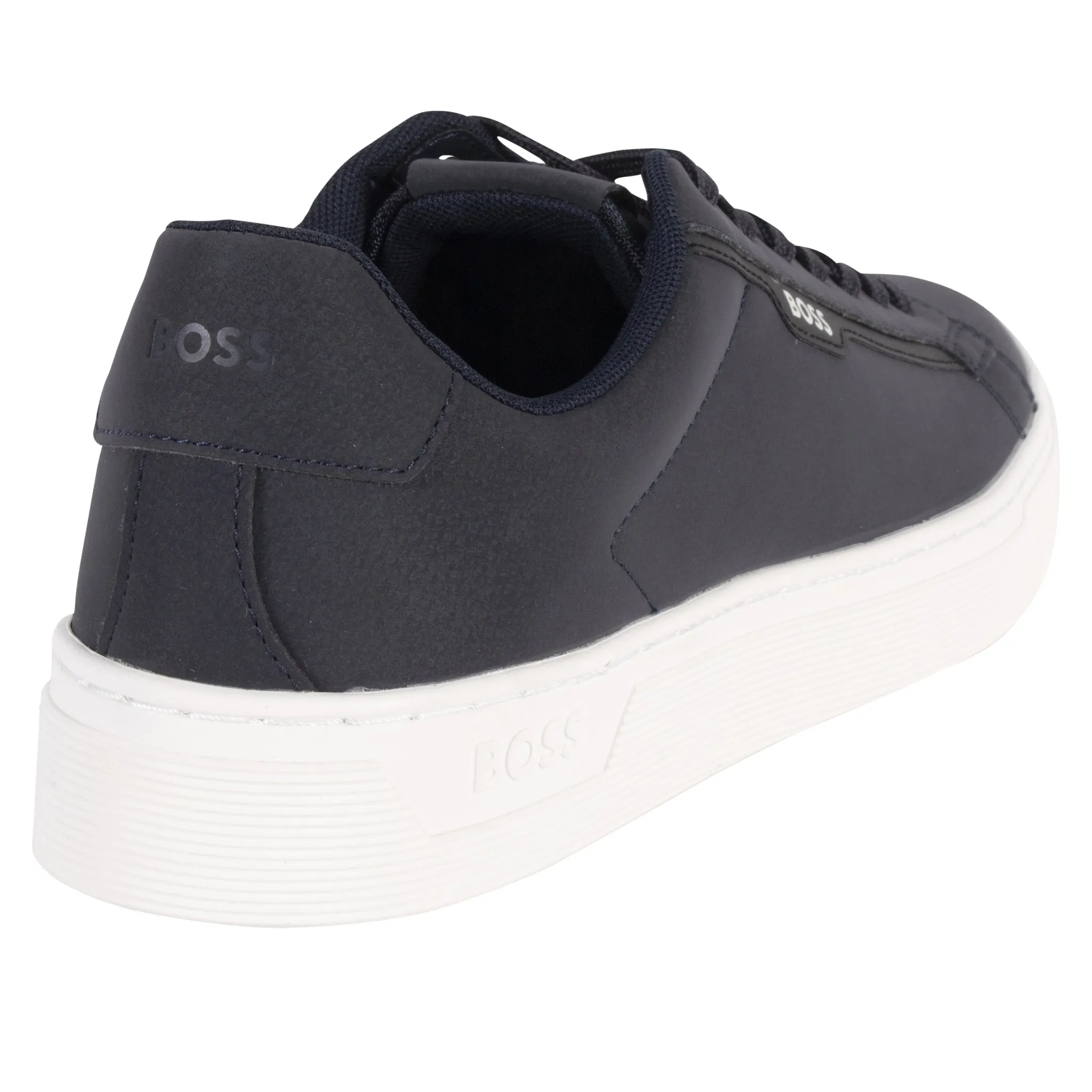 Mens BOSS Dark Blue Rhys_Tenn Trainers
