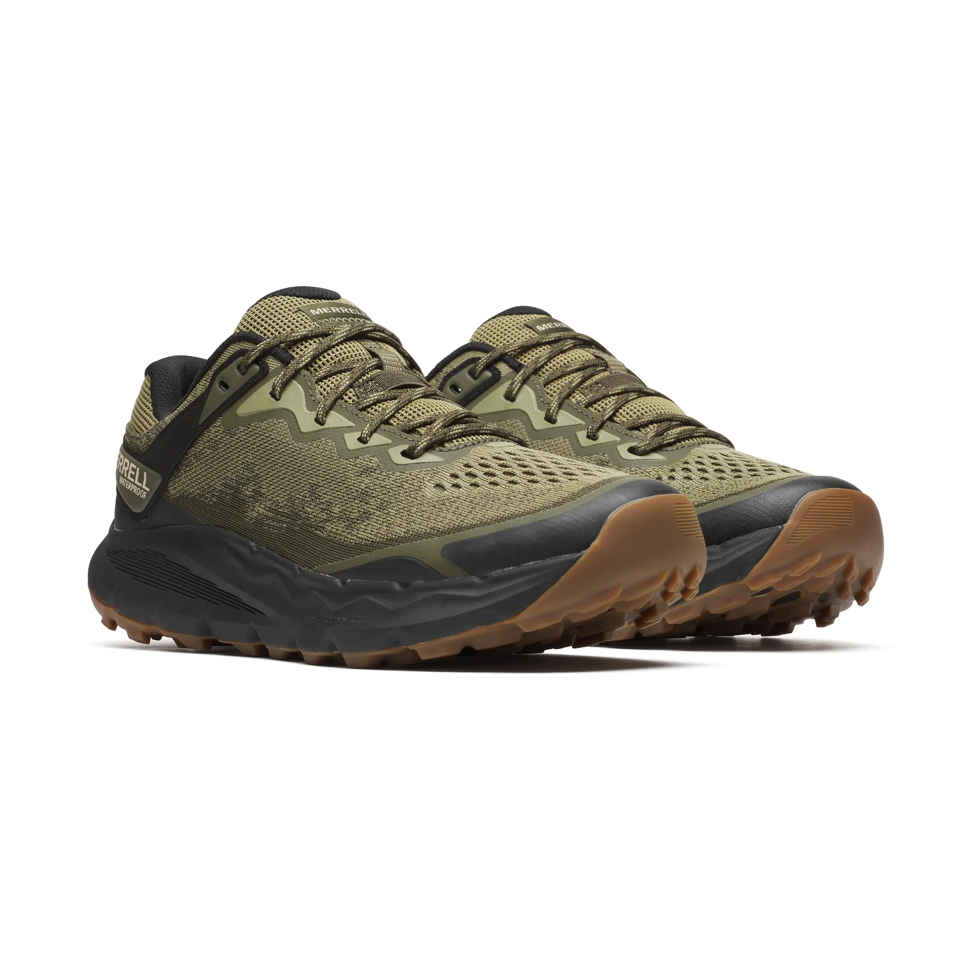 Merrell Men's Nova 4 Vegan Friendly Waterproof Trail Walking/Running Shoes (Drab)