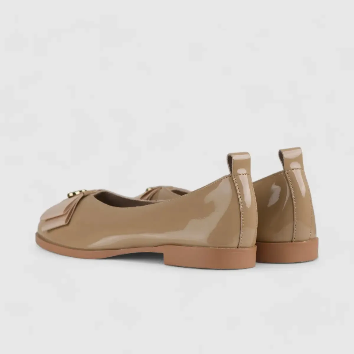 Morbido Ladies Leather Comfort Pump Beige BIL005