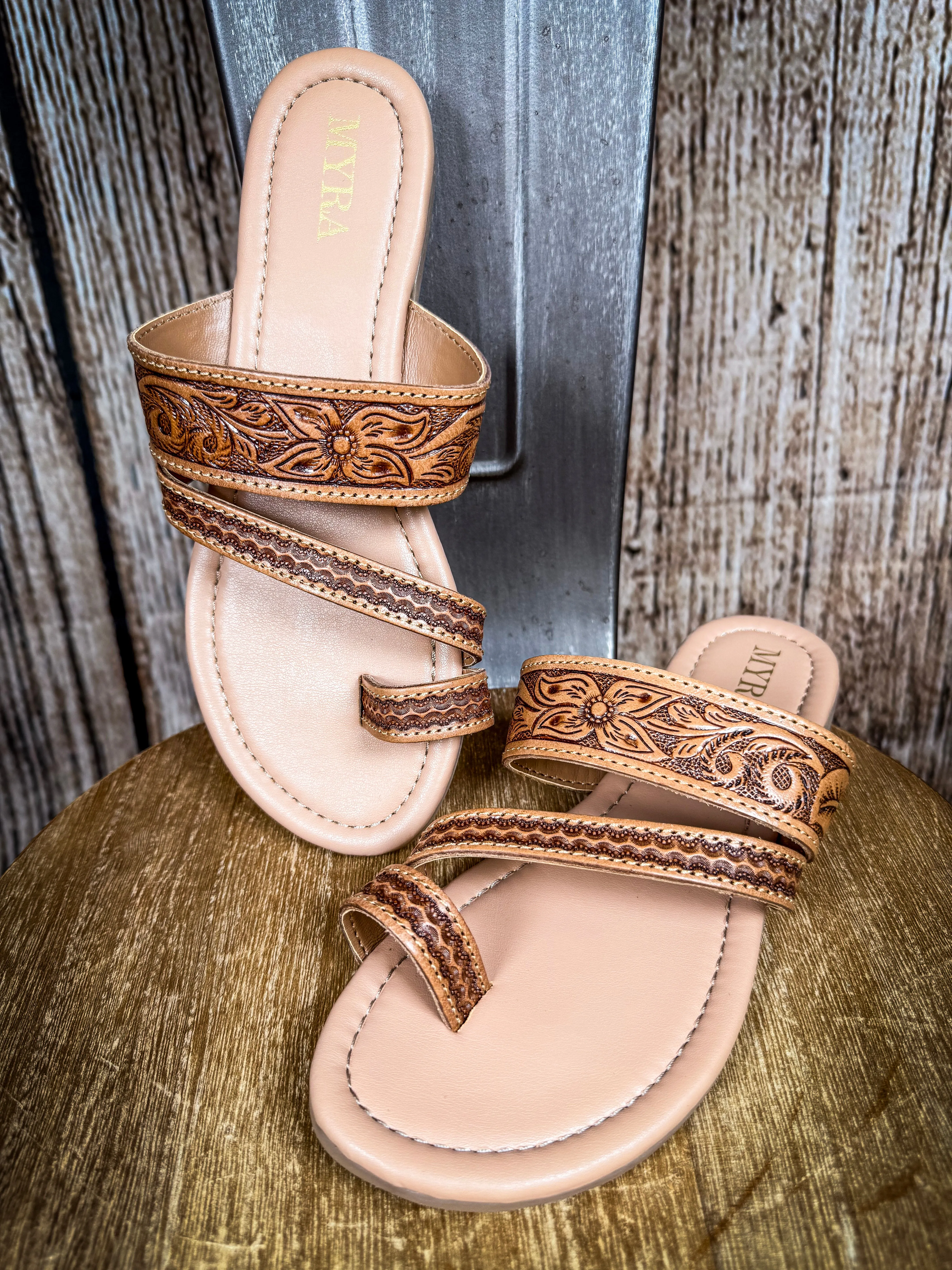 Myra Bag - Point Ridge Hand Tooled Sandals