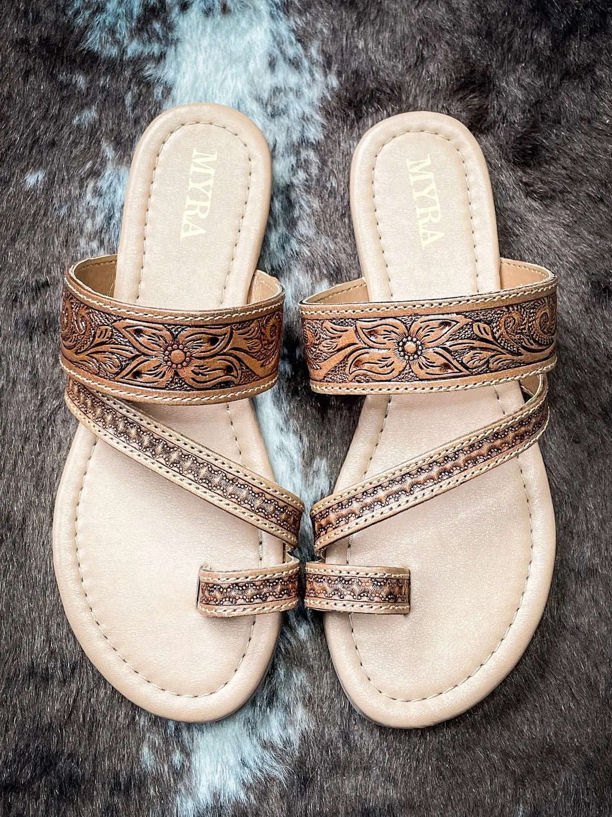 Myra Bag - Point Ridge Hand Tooled Sandals