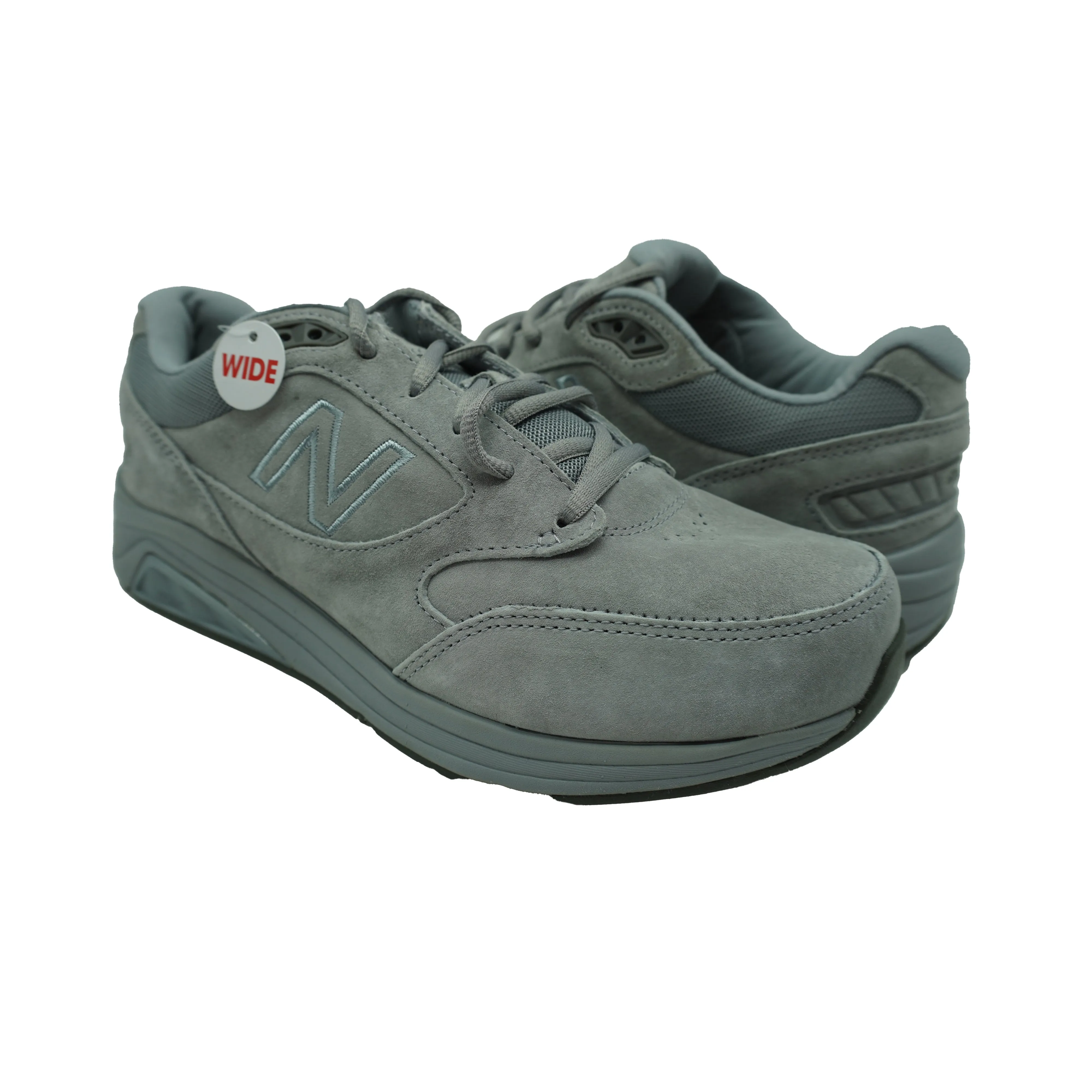 New Balance Men's 928 V3 Lace Up Suede Walking Shoes Gray Size 7 4E Wide