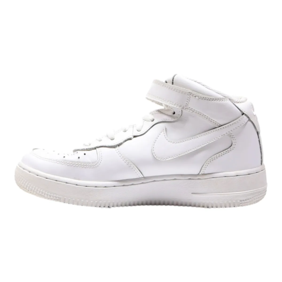 NIKE Air Force 1 2014 High Top Trainers White Leather Girls UK 6
