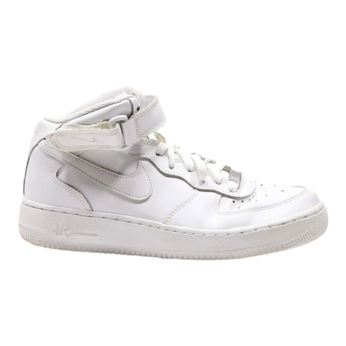 NIKE Air Force 1 2014 High Top Trainers White Leather Girls UK 6